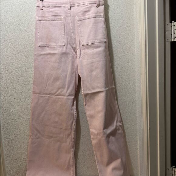 MIOU MUSE Frannie Front Pocket Denim Pant in Light Pink NWOT Sz. M - Picture 6 of 8
